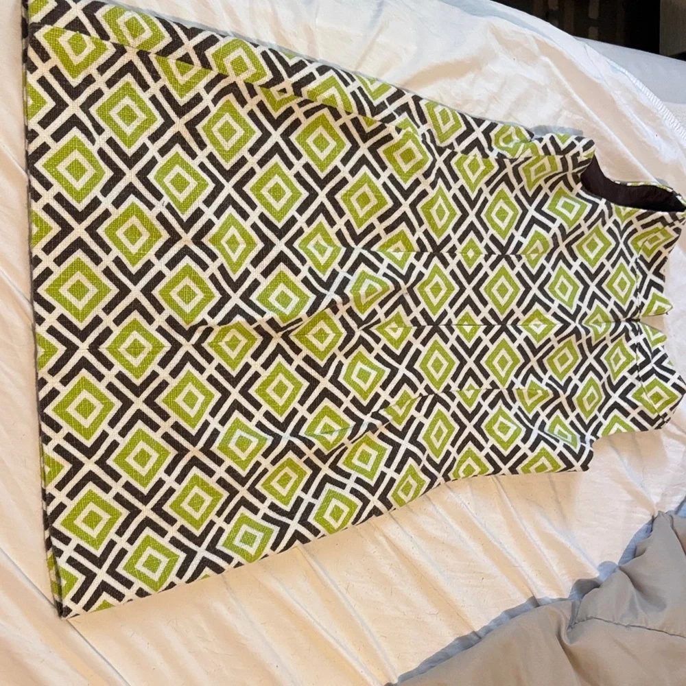 MICHAEL Michael Kors Green and Brown Geometric Midi Dress - Picture 2 of 3